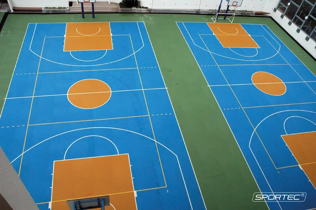 Multi-sport court environment